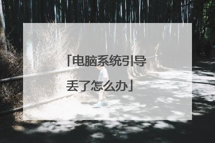 电脑系统引导丢了怎么办