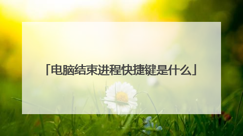 电脑结束进程快捷键是什么