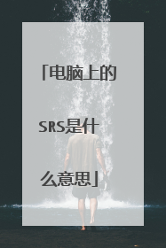 电脑上的SRS是什么意思