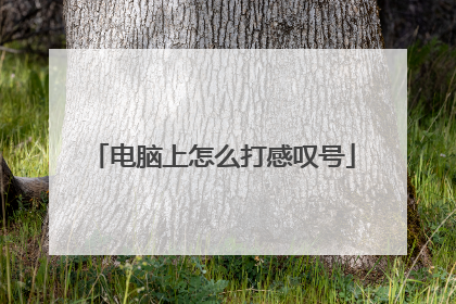 电脑上怎么打感叹号