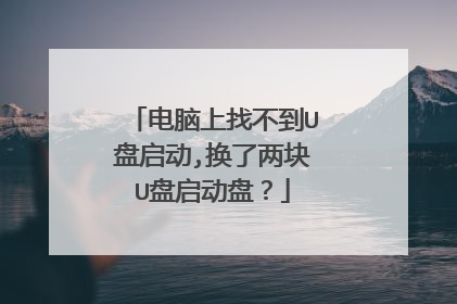 电脑上找不到U盘启动,换了两块U盘启动盘？