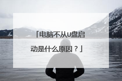 电脑不从U盘启动是什么原因？