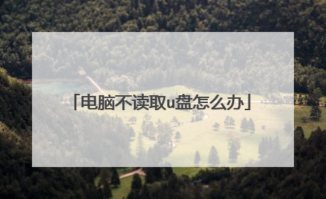 电脑不读取u盘怎么办