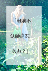 电脑不认硬盘怎么办？