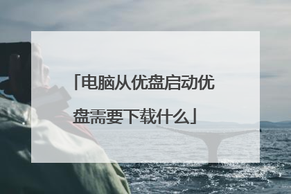 电脑从优盘启动优盘需要下载什么