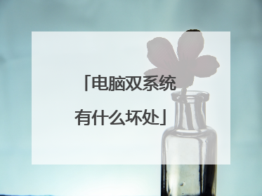 电脑双系统有什么坏处