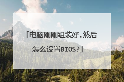 电脑刚刚组装好,然后怎么设置BIOS?