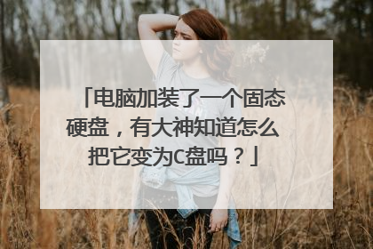 电脑加装了一个固态硬盘,有大神知道怎么把它变为C盘吗?