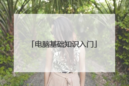 电脑基础知识入门