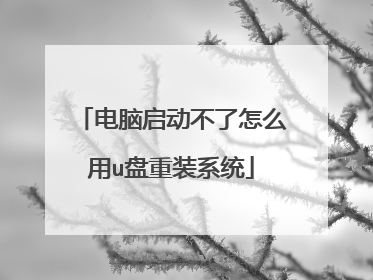 电脑启动不了怎么用u盘重装系统