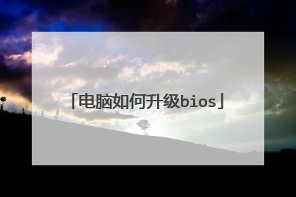 电脑如何升级bios