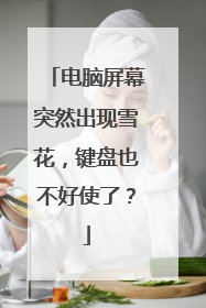 电脑屏幕突然出现雪花,键盘也不好使了?