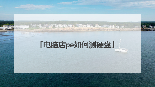 电脑店pe如何测硬盘