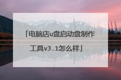 电脑店u盘启动盘制作工具v3.1怎么样