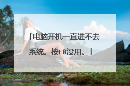 电脑开机一直进不去系统。按F8没用。
