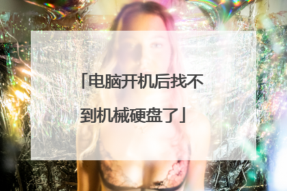 电脑开机后找不到机械硬盘了