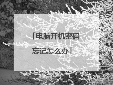 电脑开机密码忘记怎么办
