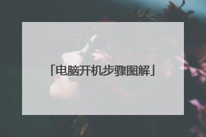 电脑开机步骤图解