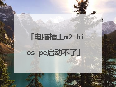 电脑插上m2 bios pe启动不了