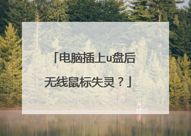 电脑插上u盘后无线鼠标失灵?