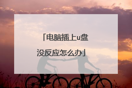 电脑插上u盘没反应怎么办