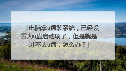 电脑拿u盘装系统，已经设置为u盘启动项了，但是就是进不去u盘，怎么办？