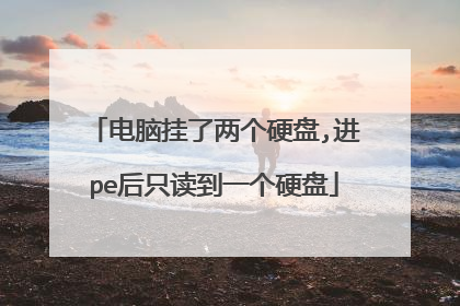 电脑挂了两个硬盘,进pe后只读到一个硬盘