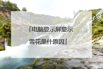 电脑显示屏显示雪花是什原因