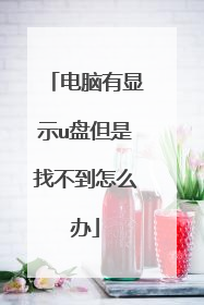 电脑有显示u盘但是找不到怎么办