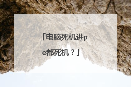 电脑死机进pe都死机?