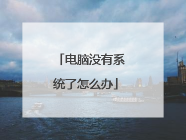 电脑没有系统了怎么办