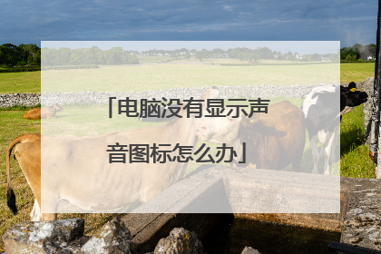 电脑没有显示声音图标怎么办