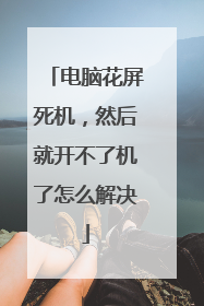 电脑花屏死机,然后就开不了机了怎么解决
