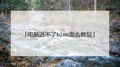 电脑进不了bios怎么修复