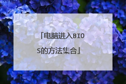 电脑进入BIOS的方法集合