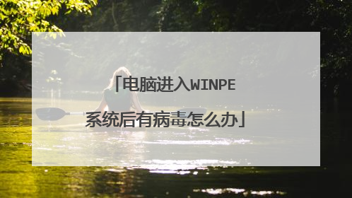 电脑进入WINPE系统后有病毒怎么办