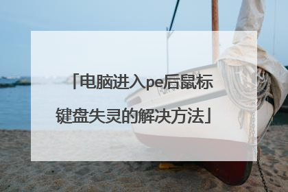 电脑进入pe后鼠标键盘失灵的解决方法