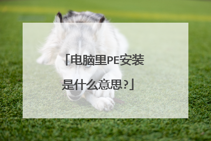电脑里PE安装是什么意思?