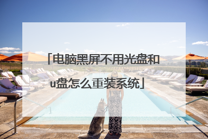 电脑黑屏不用光盘和u盘怎么重装系统