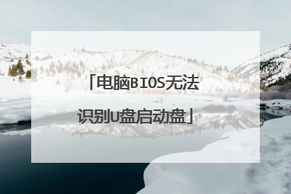 电脑BIOS无法识别U盘启动盘