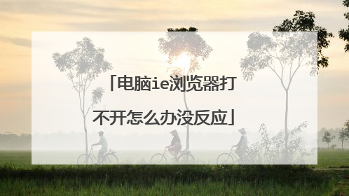 电脑ie浏览器打不开怎么办没反应