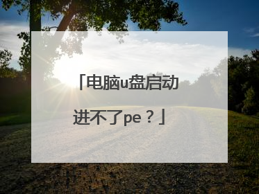电脑u盘启动进不了pe?
