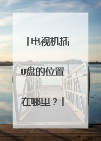 电视机插U盘的位置在哪里?