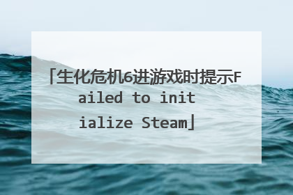生化危机6进游戏时提示Failed to initialize Steam