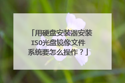 用硬盘安装器安装ISO光盘镜像文件系统要怎么操作?