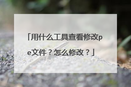 用什么工具查看修改pe文件?怎么修改?