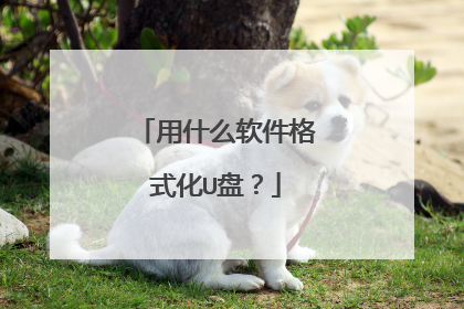 用什么软件格式化U盘?