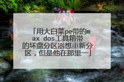 用大白菜pe带的max dos工具箱带的坏盘分区器想重新分区,但是他在那里一