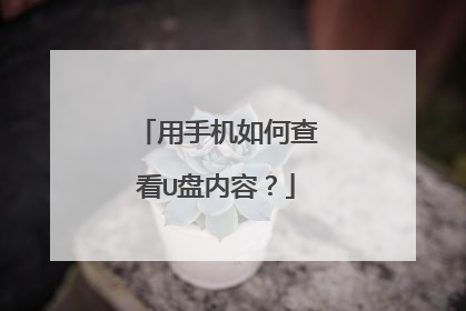 用手机如何查看U盘内容?
