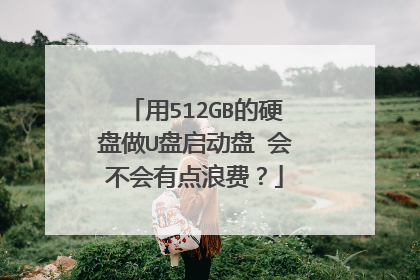 用512GB的硬盘做U盘启动盘 会不会有点浪费?